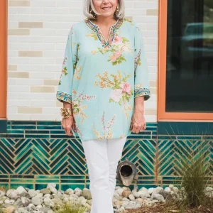 Soft Floral Comfort Tunic